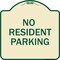 Signmission Reserved Parking No Resident Parking Heavy-Gauge Aluminum Sign, 18" x 18", TG-1818-23045 A-DES-TG-1818-23045 - alternate 1